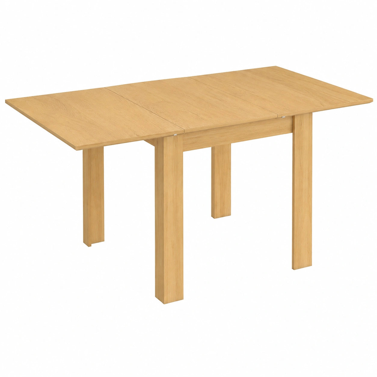 Table à Manger Extensible Moderne pour 4 à 6 Personnes, Idéale Petits Espaces, Bois Naturel
