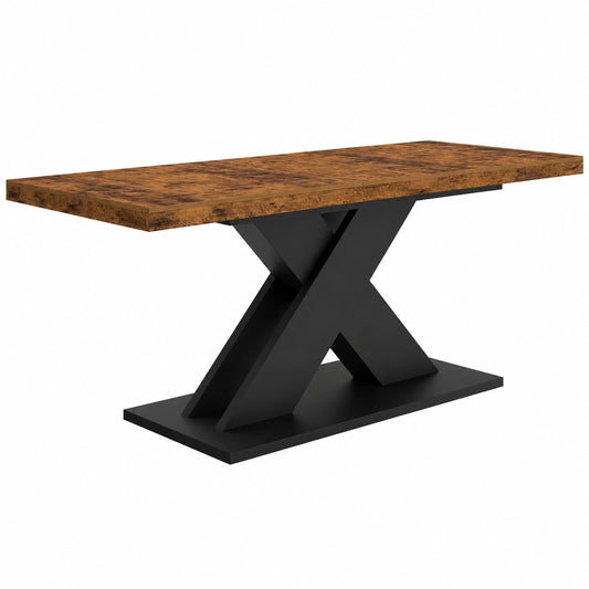 Table à manger extensible rectangulaire pour 6 à 10 personnes