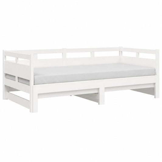 Lit gigogne multifonction 2 places en pin pour chambre