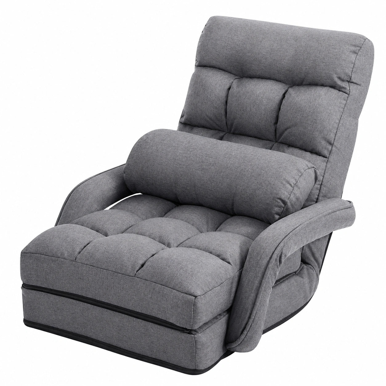Fauteuil Convertible 1 Place avec Dossier Réglable et Oreiller