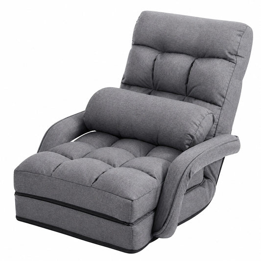 Fauteuil Convertible 1 Place avec Dossier Réglable et Oreiller